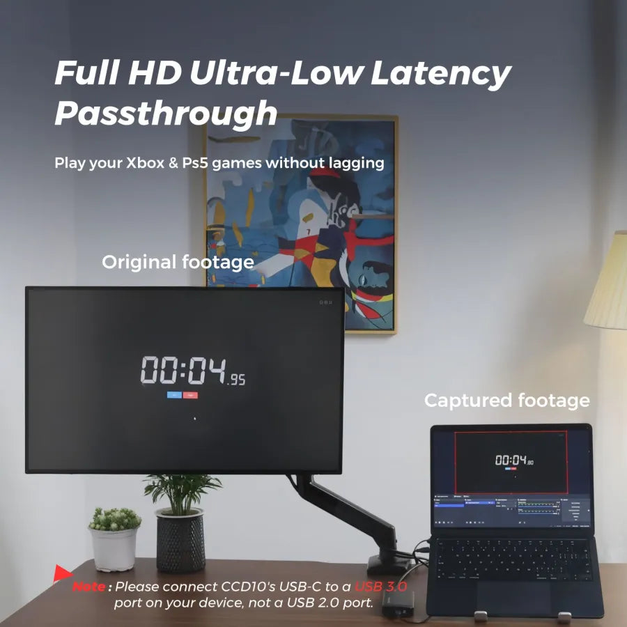 NearStream CCD10: Ultra Low Latency 1080P USB-C 3.0 Capture Card - iDesign Communications