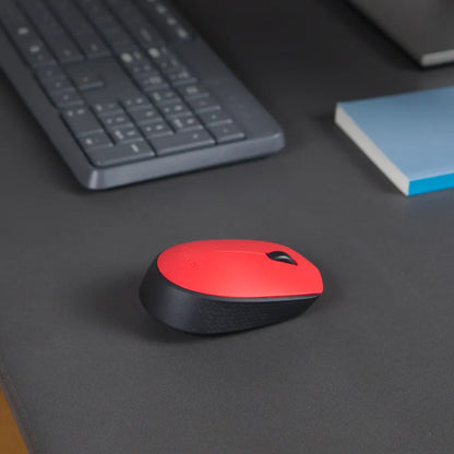 Logitech M171 Mouse 2.4Ghz Black Red - iDesign Communications
