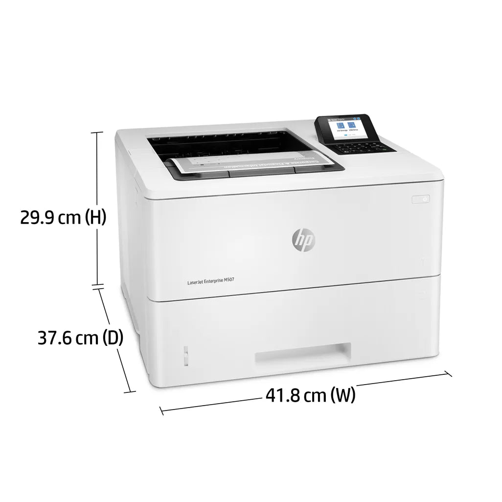 HP LaserJet Enterprise M507dn Mono A4 Duplex Laser Printer - iDesign Communications