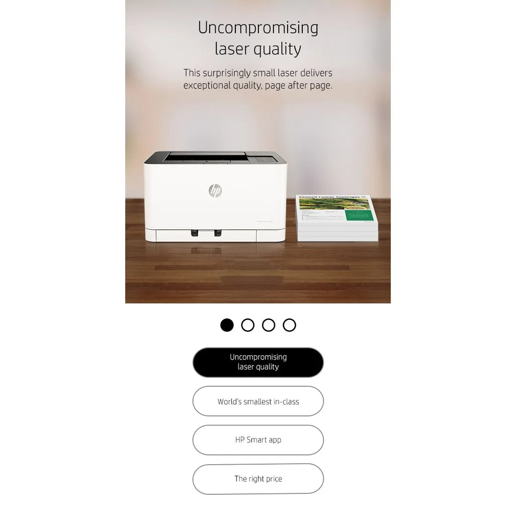 HP Color Laser 150nw A4 Colour Laser Printer - iDesign Communications