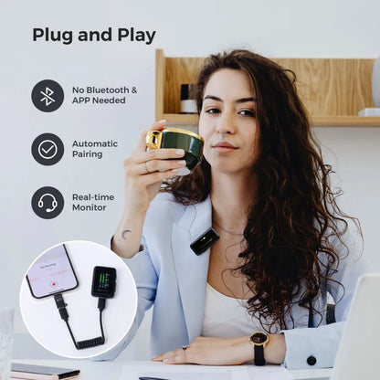 NearStream AWM20D: AI Noise-Canceling  Premium Multi-Purpose Wireless Microphone (1TX+1RX) - iDesign Communications