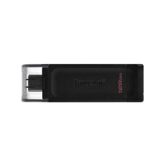 Kingston DataTraveler 70 USB Flash Drive 128 GB USB Type-C 3.2 Gen 1 Black - iDesign Communications