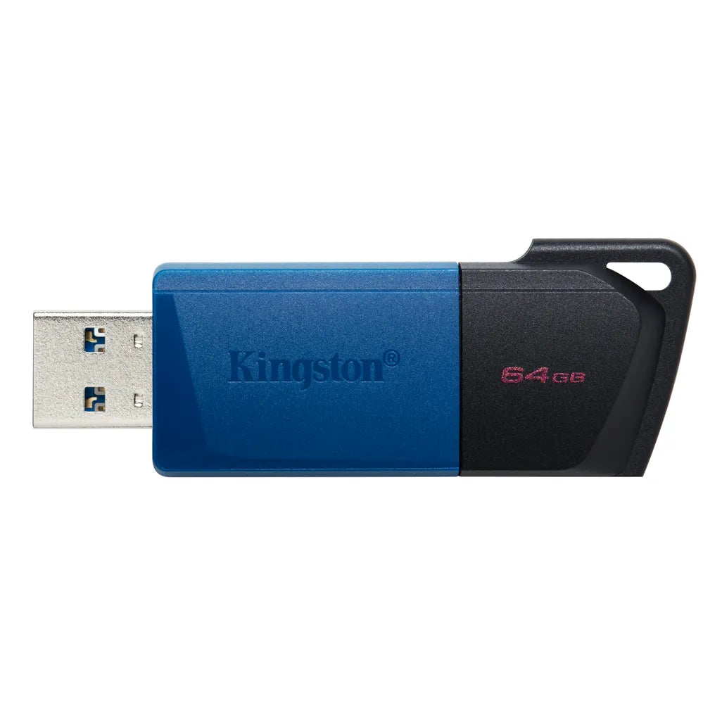 Kingston DataTraveler Exodia M USB Flash Drive 64 GB USB Type-A Black Blue - iDesign Communications