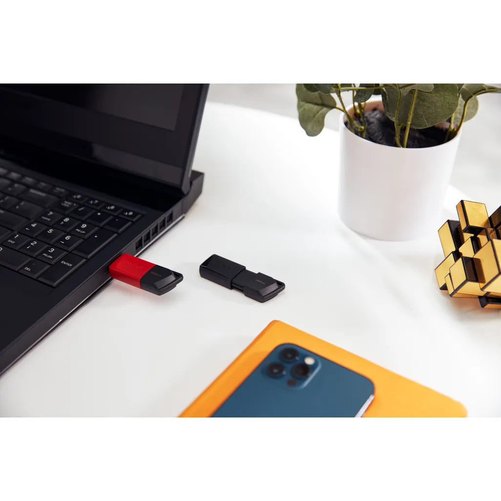 Kingston DataTraveler Exodia M USB Flash Drive 64 GB USB Type-A Black Blue - iDesign Communications