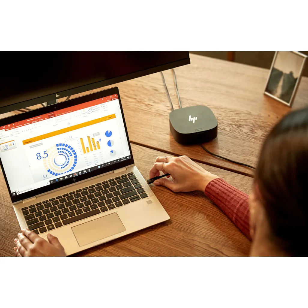 HP Universal Dock G2 Wired USB 3.2 Gen 1 (3.1 Gen 1) Type-C Black - iDesign Communications