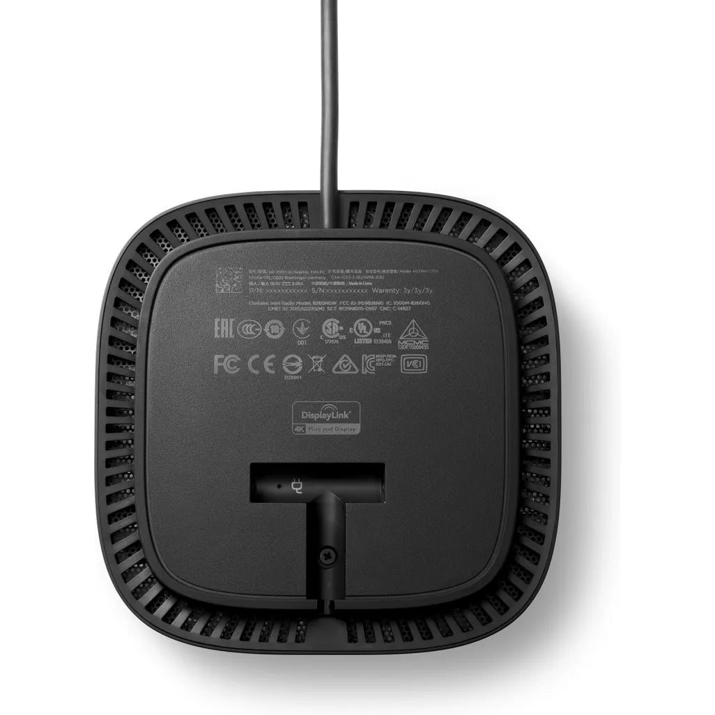 HP Universal Dock G2 Wired USB 3.2 Gen 1 (3.1 Gen 1) Type-C Black - iDesign Communications