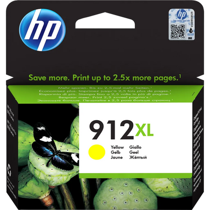 HP 912XL Yellow High Yield Printer Ink Cartridge Original - iDesign Communications