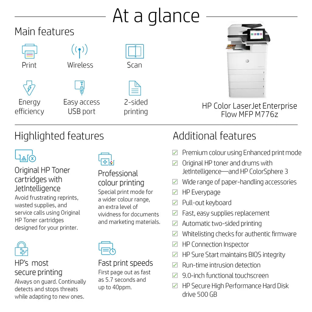 HP LaserJet Enterprise 700 Colour MFP M776Z - iDesign Communications