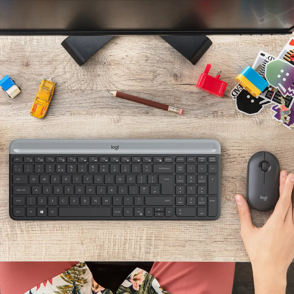Logitech MK470 Slim Wireless Keyboard and Mouse Combo - Graphite - iDesign Communications