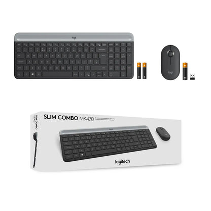 Logitech MK470 Slim Wireless Keyboard and Mouse Combo - Graphite - iDesign Communications