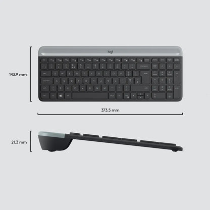 Logitech MK470 Slim Wireless Keyboard and Mouse Combo - Graphite - iDesign Communications