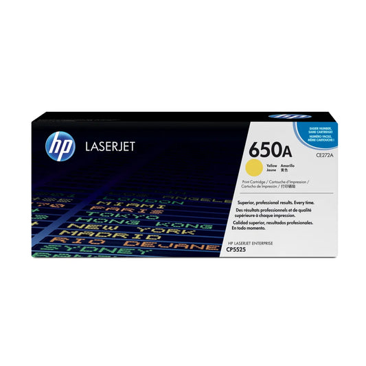 HP 650A Yellow Toner Cartridge 15,000 Pages Original - iDesign Communications
