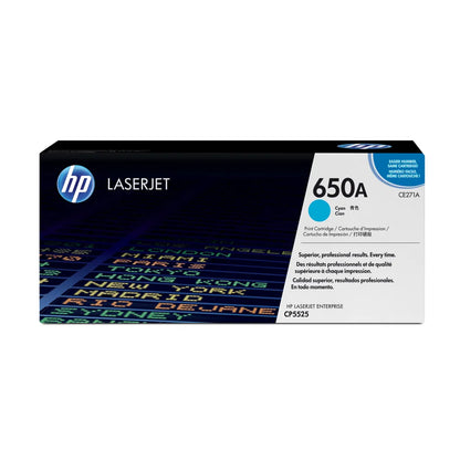 HP 650A Cyan Toner Cartridge 15,000 Pages Original - iDesign Communications