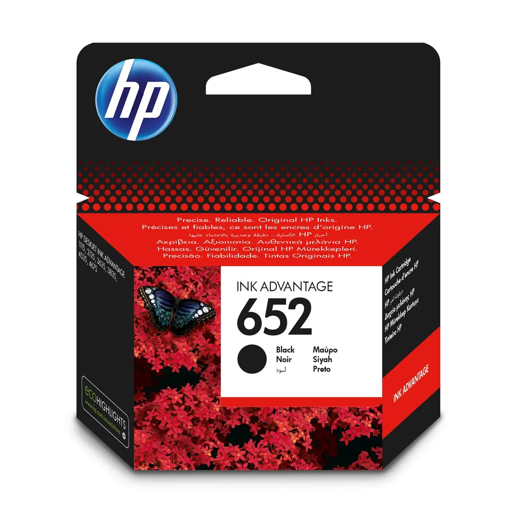 HP 652 Ink Advantage Black Printer Cartridge - iDesign Communications