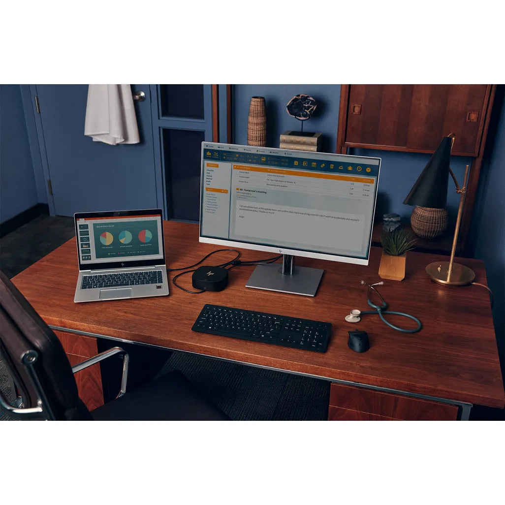 HP Universal Dock G2 Wired USB 3.2 Gen 1 (3.1 Gen 1) Type-C Black - iDesign Communications