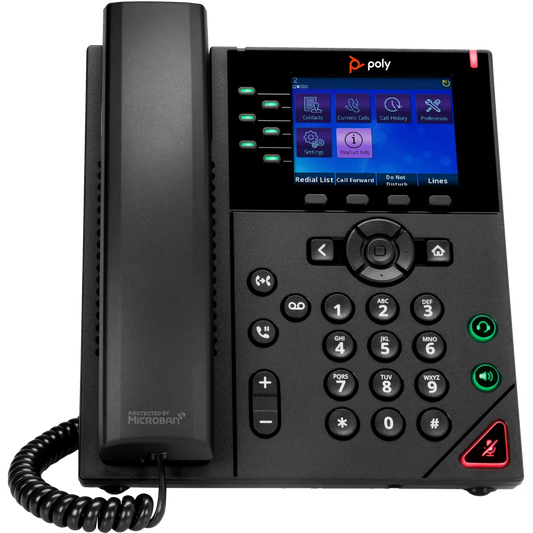 Poly OBi VVX 350 6-Line IP Phone and PoE-enabled - iDesign Communications