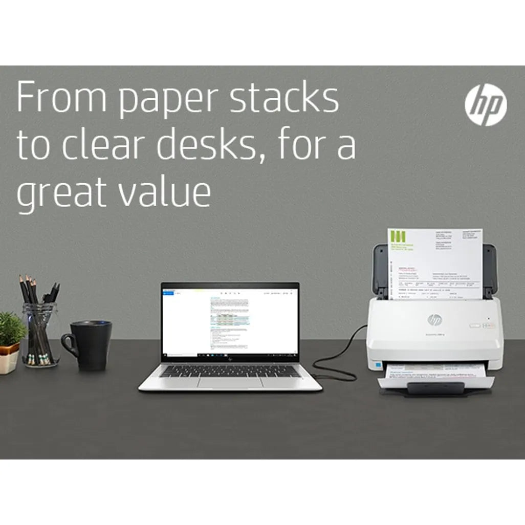 HP ScanJet Pro 2000 s2 Up to 35 ppm 600 x 600 dpi A4 Sheet-fed Scanner - iDesign Communications
