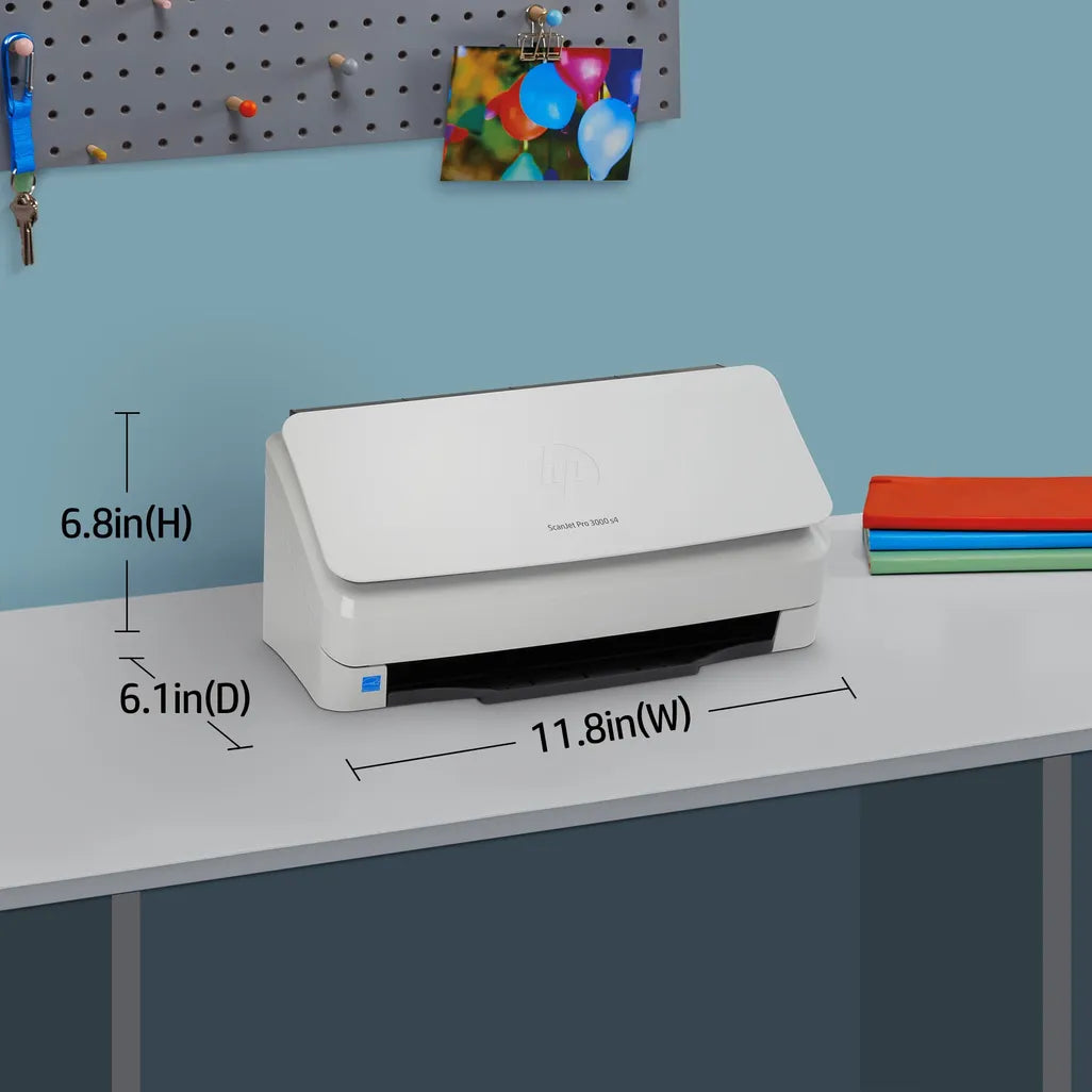 HP ScanJet Pro 3000 s4 Up to 40 ppm 600 x 600 dpi A4 Sheet-fed Scanner - iDesign Communications
