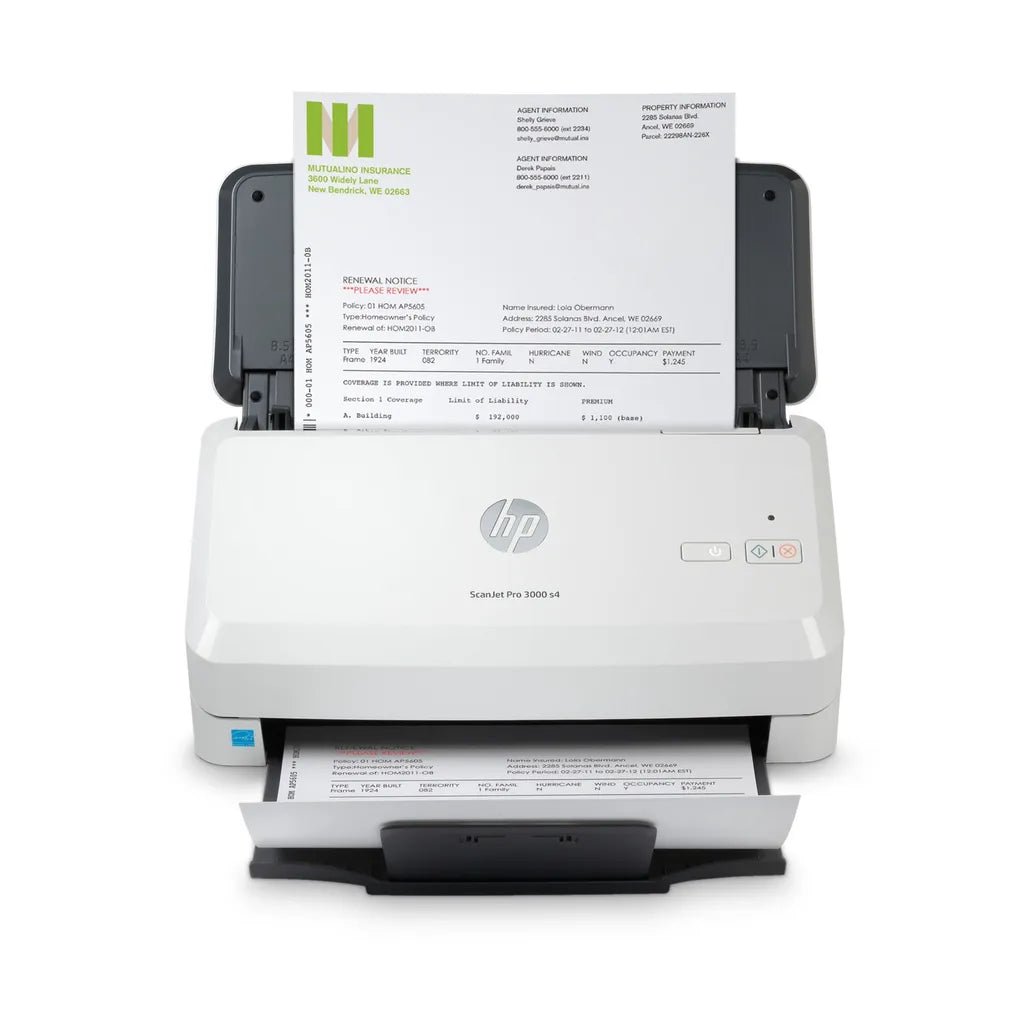 HP ScanJet Pro 3000 s4 Up to 40 ppm 600 x 600 dpi A4 Sheet-fed Scanner - iDesign Communications