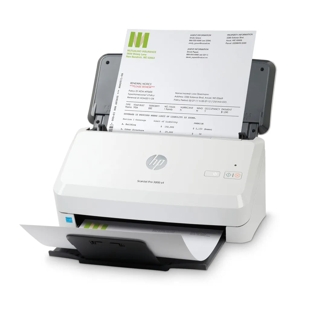 HP ScanJet Pro 3000 s4 Up to 40 ppm 600 x 600 dpi A4 Sheet-fed Scanner - iDesign Communications