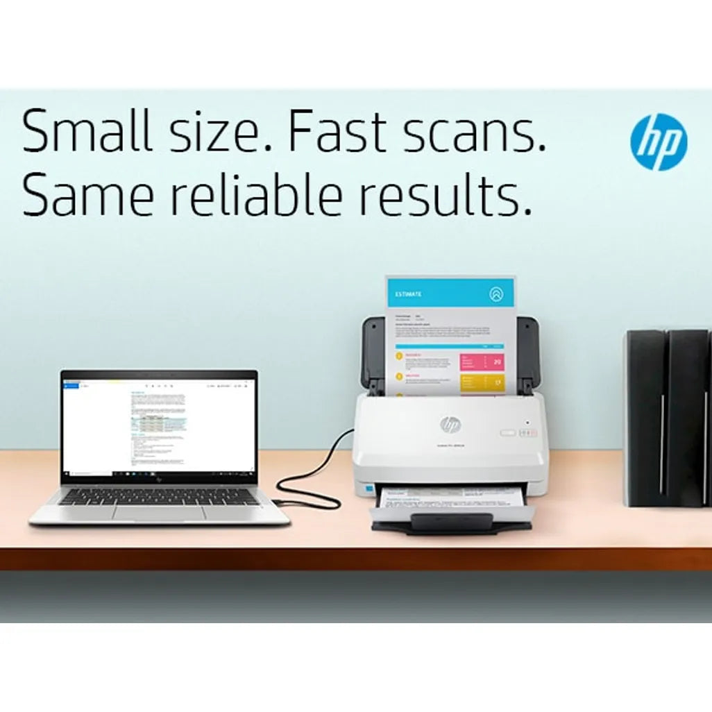 HP ScanJet Pro 3000 s4 Up to 40 ppm 600 x 600 dpi A4 Sheet-fed Scanner - iDesign Communications