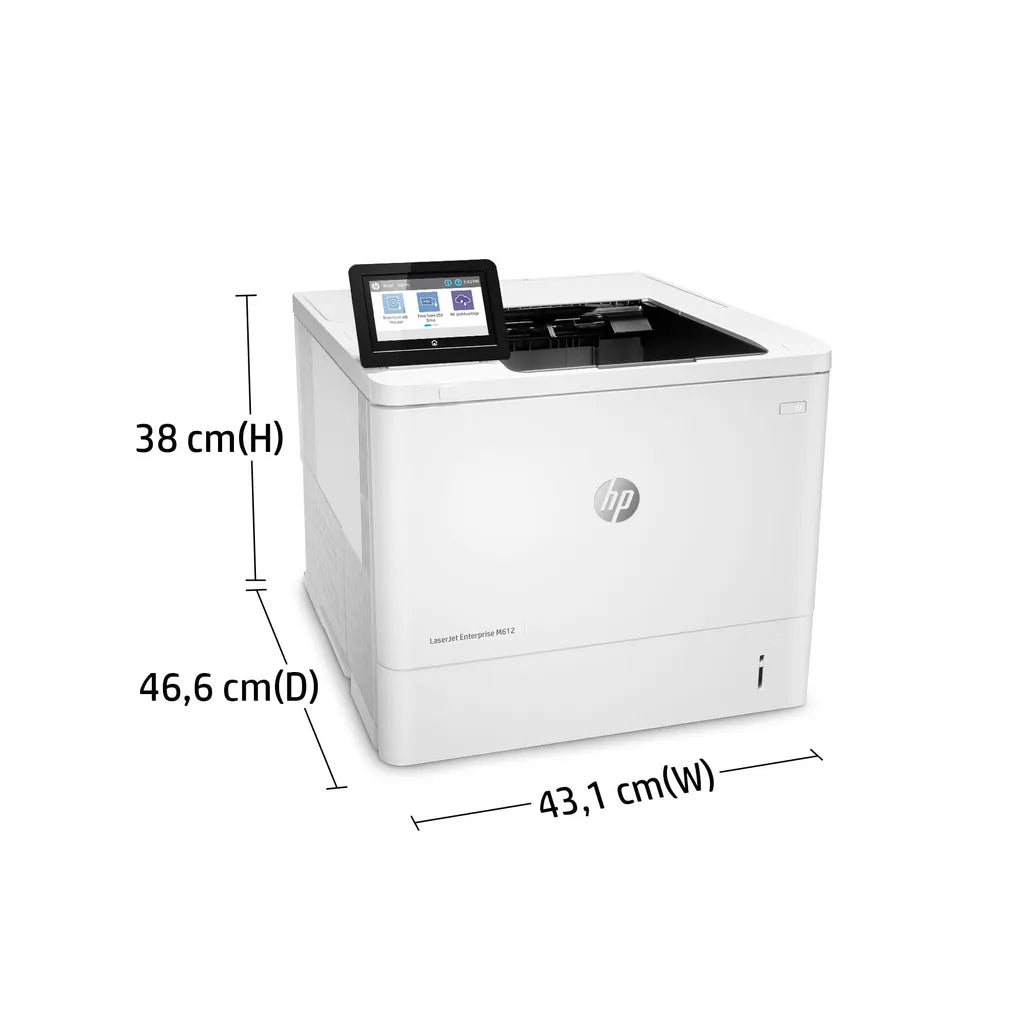 HP LaserJet Enterprise M612dn Mono A4 Duplex Laser Printer - iDesign Communications