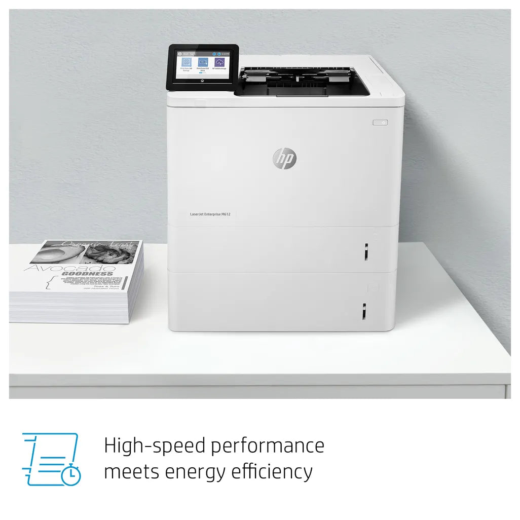 HP LaserJet Enterprise M612dn Mono A4 Duplex Laser Printer - iDesign Communications