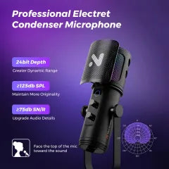 NearStream AM30U: AI Noise-Canceling USB Condenser Microphone Boom Arm Kit - iDesign Communications