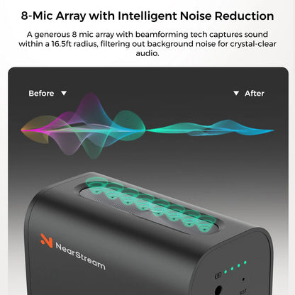 NearStream VM33: 1080P AI Noise-Canceling Wireless Streaming Camera - iDesign Communications