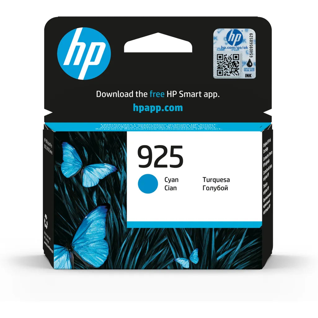 HP 925 Cyan Printer Ink Cartridge Original - iDesign Communications