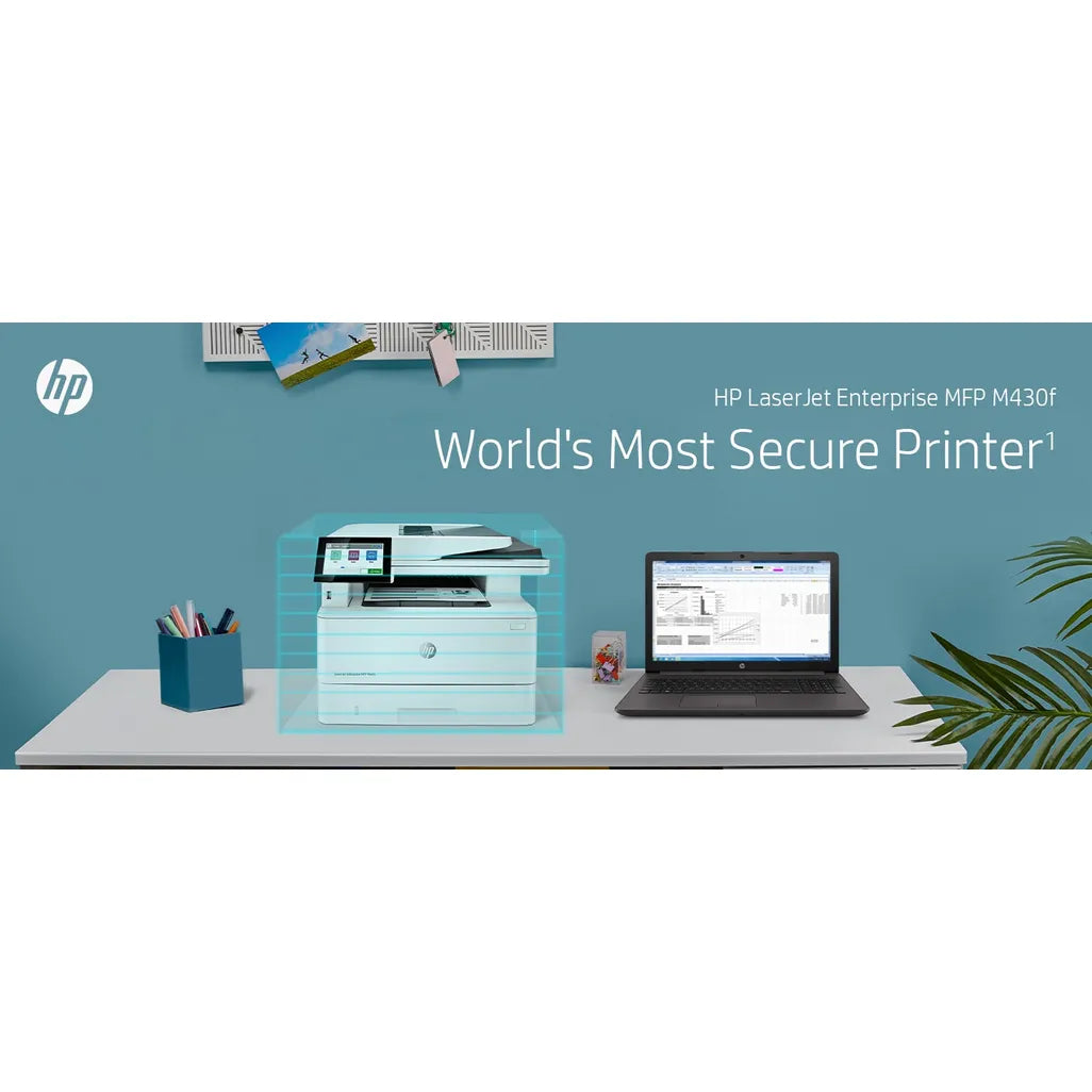 HP LaserJet Enterprise M430f Multifunction Mono A4 Duplex Laser Printer - iDesign Communications