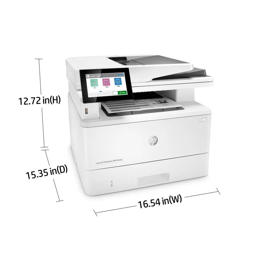 HP LaserJet Enterprise M430f Multifunction Mono A4 Duplex Laser Printer - iDesign Communications