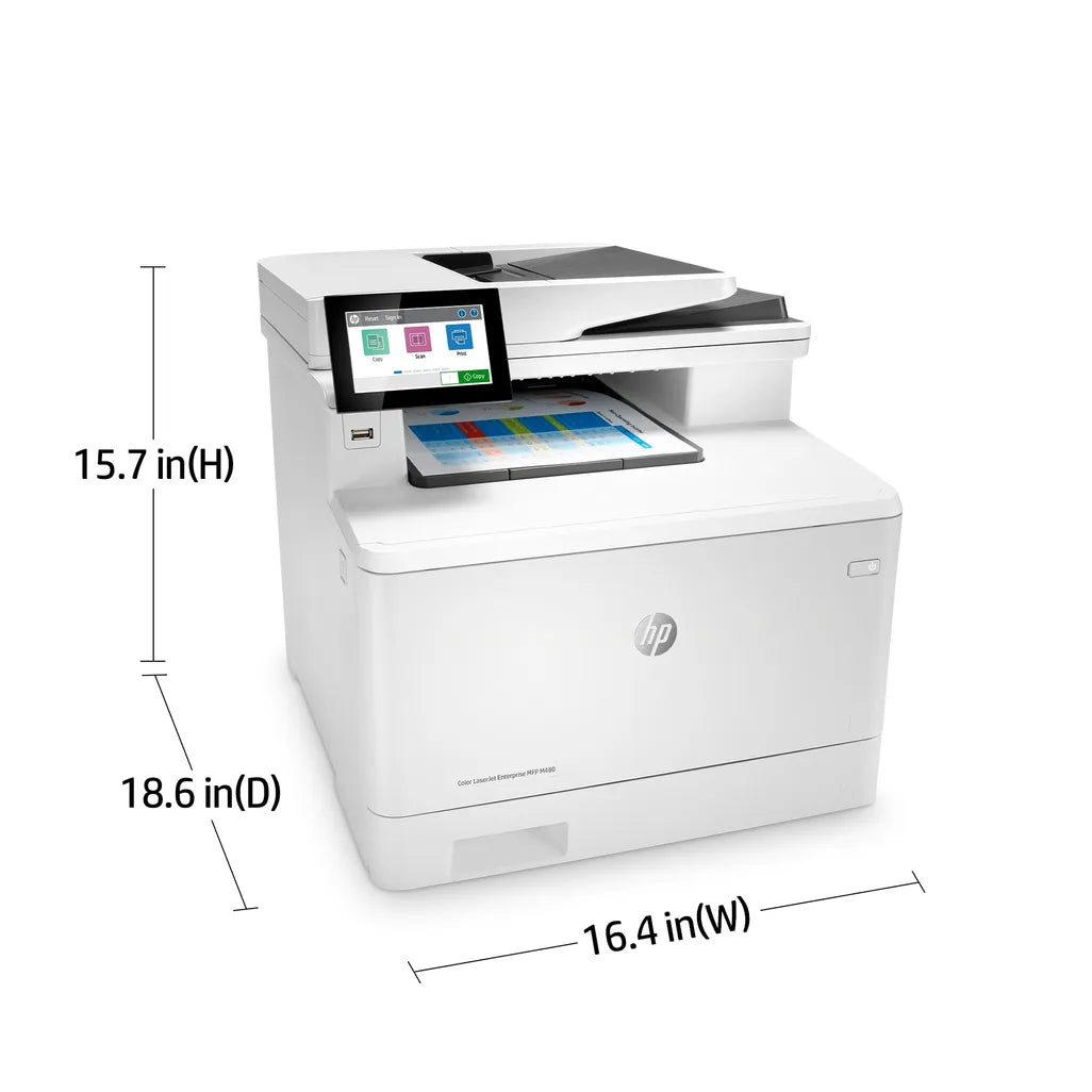 HP Color LaserJet Enterprise M480f A4 Multifunction Business Printer - iDesign Communications