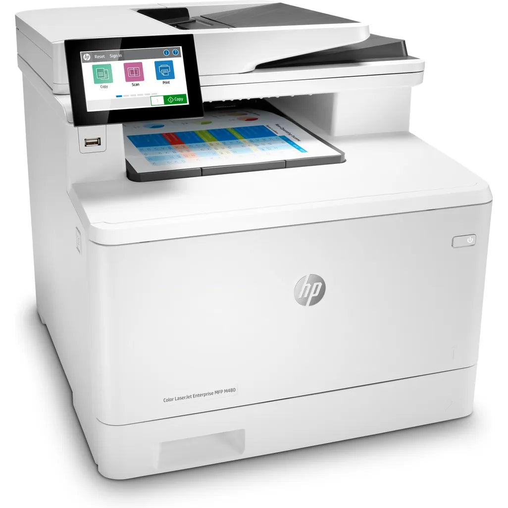 HP Color LaserJet Enterprise M480f A4 Multifunction Business Printer - iDesign Communications