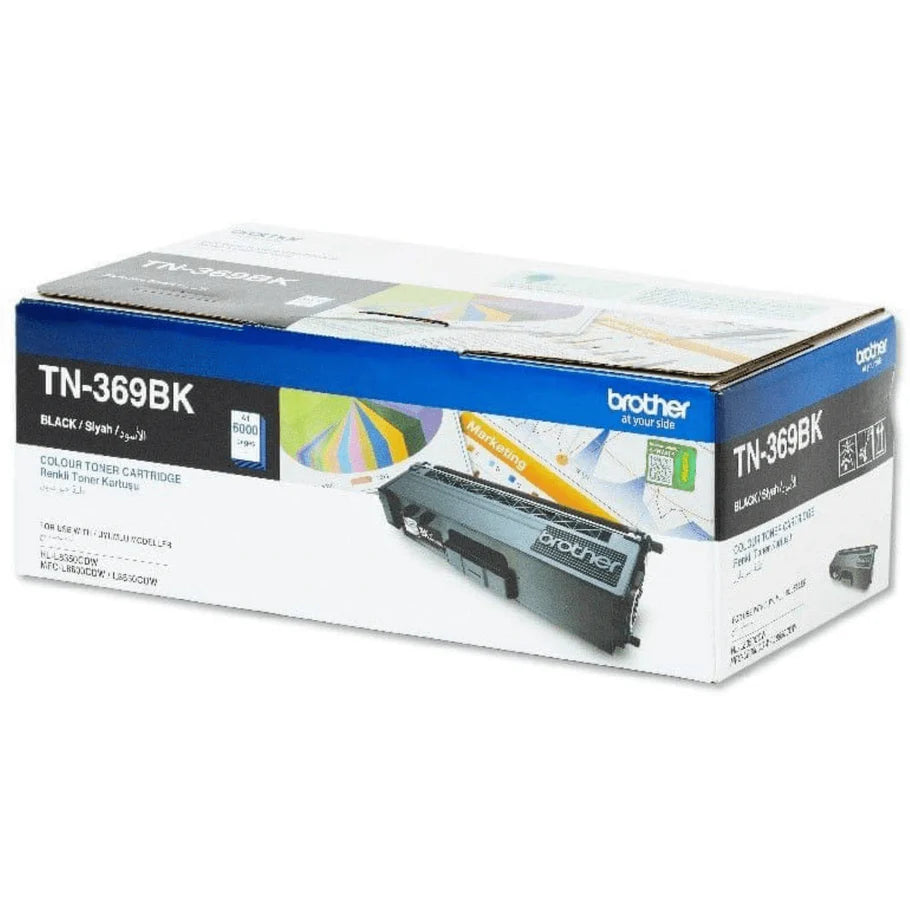 Brother TN-369BK Black Toner Cartridge Original - iDesign Communications