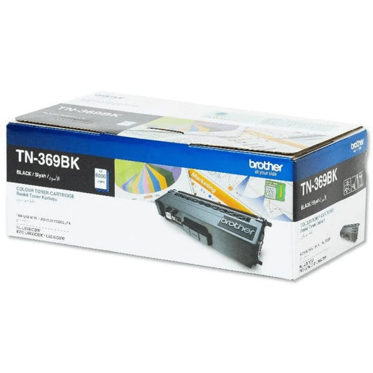 Brother TN-369BK Black Toner Cartridge Original - iDesign Communications