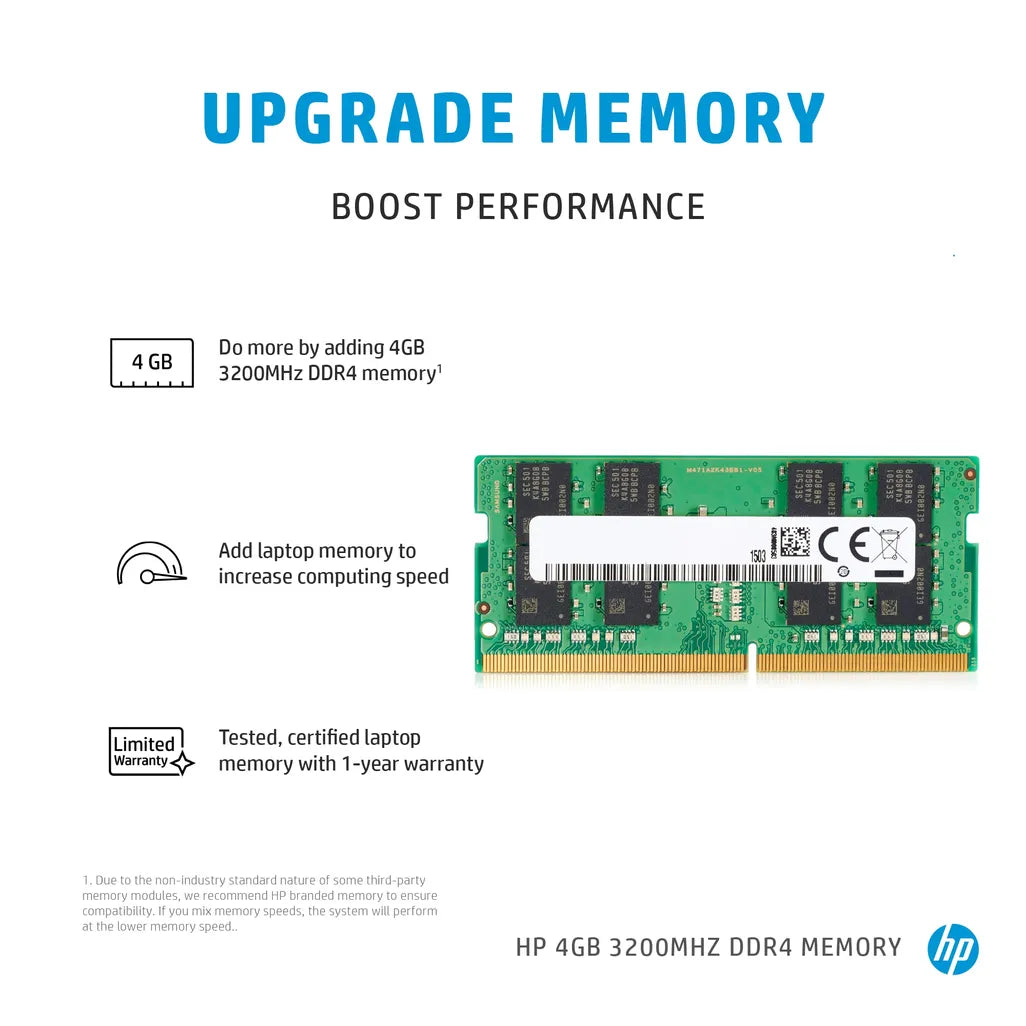 HP 4GB 3200MHz DDR4 Memory - iDesign Communications