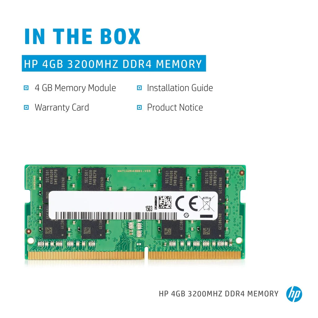 HP 4GB 3200MHz DDR4 Memory - iDesign Communications