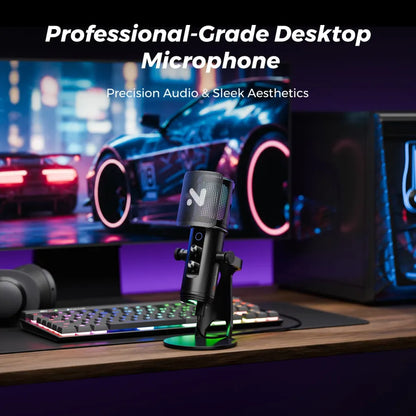 NearStream AM35U: AI Noise-Canceling USB Condenser Microphone - iDesign Communications