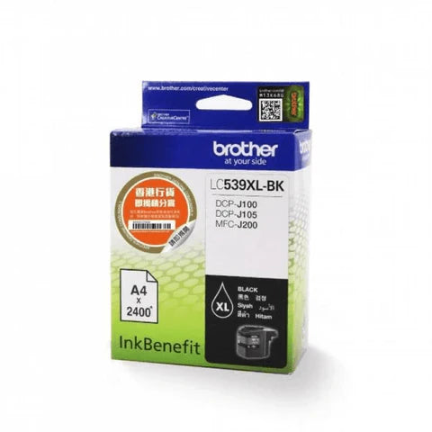 Brother LC539XL-BK Black High Yield Ink Cartridge Original - iDesign Communications