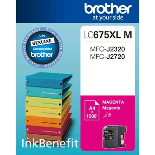 Brother LC675XL-M Magenta Ink Cartridge 1200 Pages Original Single-pack - iDesign Communications