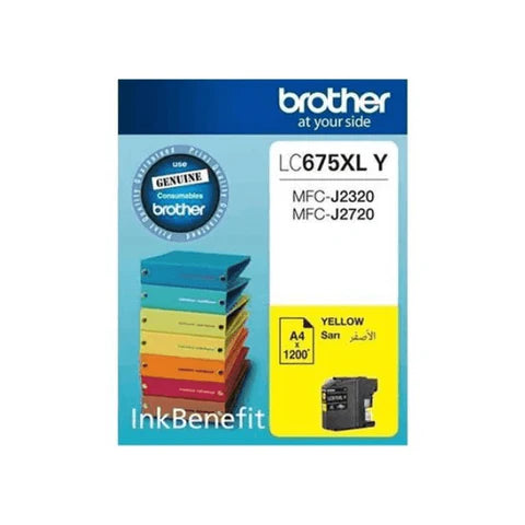 Brother LC675XL-Y Yellow High Yield Ink Cartridge Original - iDesign Communications