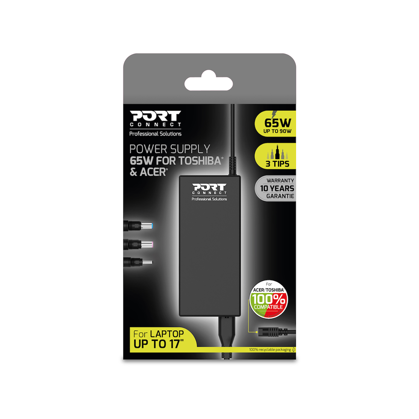 Port 65W Acer & Toshiba AC Adapter - iDesign Communications