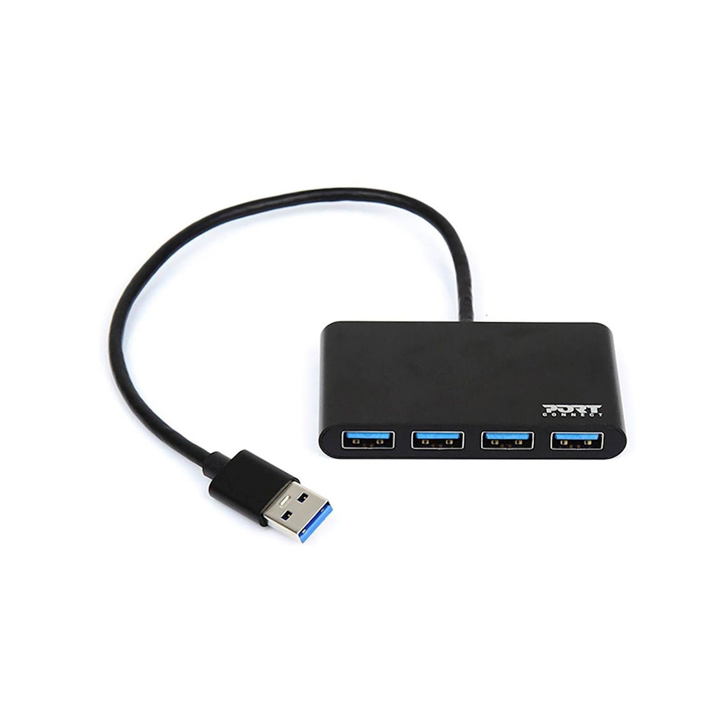 Port USB3.0 Black Plug & Play 4-port Hub - iDesign Communications
