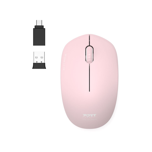 Port 2.4GHz Collection II Blush Wireless Mouse - iDesign Communications