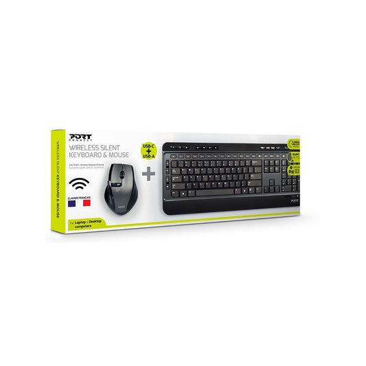 Port Black Wireless Keyboard & Mouse Combo - iDesign Communications