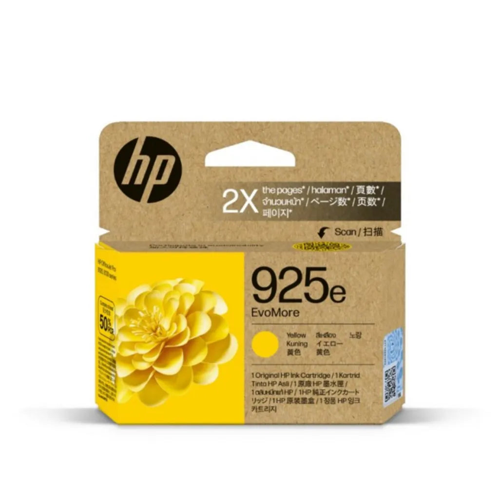 HP 925e EvoMore Yellow Printer Ink Cartridge Original - iDesign Communications