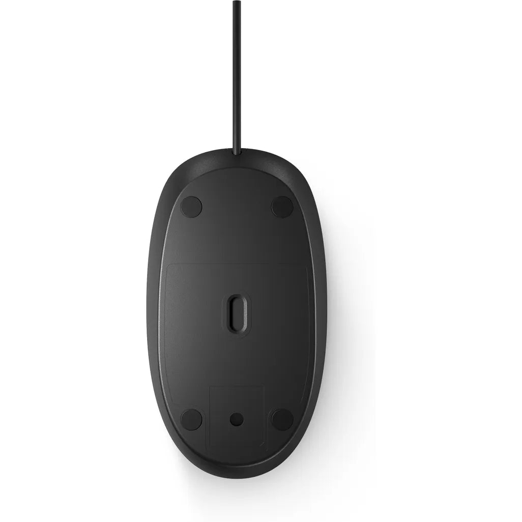 HP 125 USB Wired Mouse Black - iDesign Communications