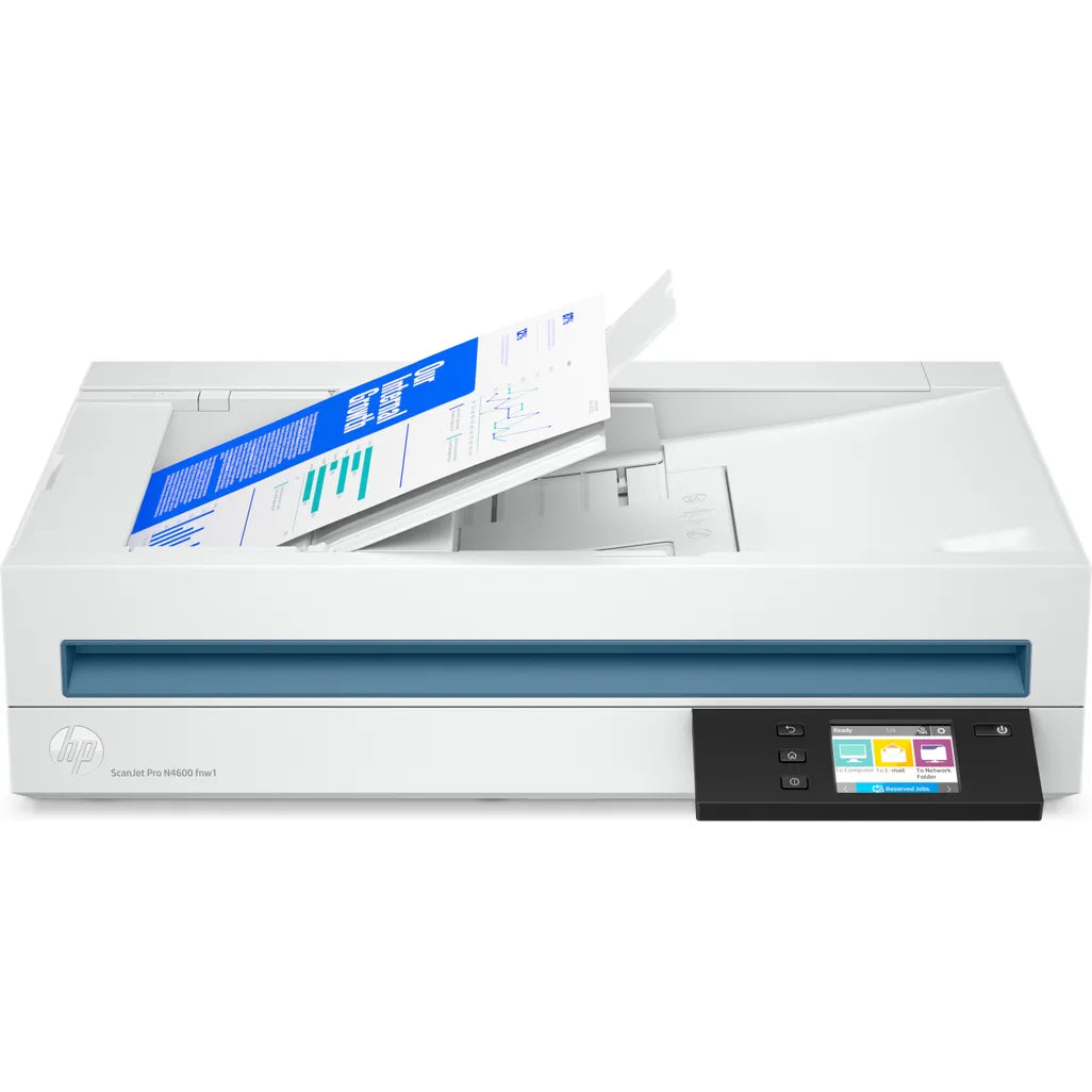 HP Scanjet Pro N4600 fnw1 A4 Flatbed and ADF Scanner - iDesign Communications
