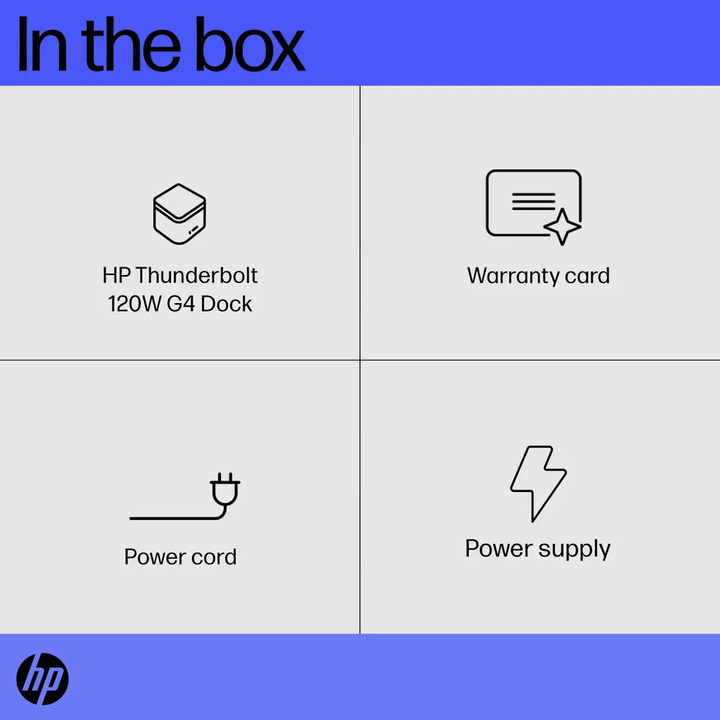 HP G4 120W Thunderbolt Dock - iDesign Communications